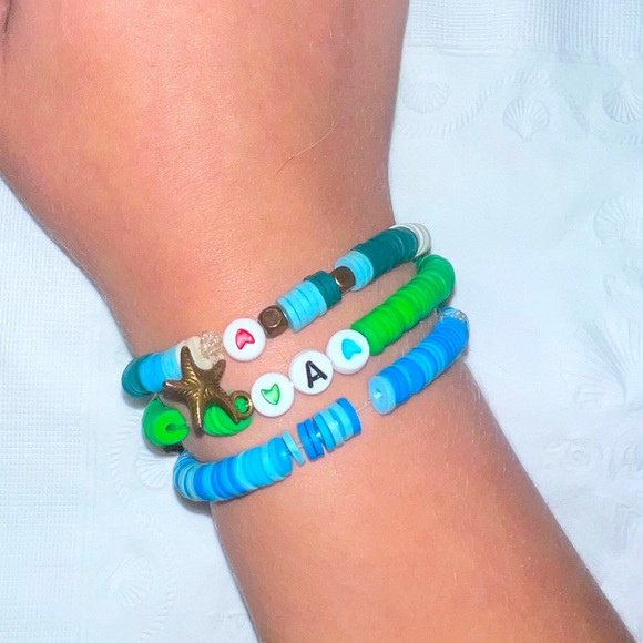 Boho beachy bracelet stack / 3 Bracelets set - Picture 5 of 8